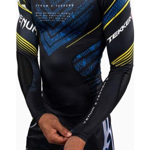 Rashguard z długim rękawem Venum x TEKKEN 8 King czarno-żółty