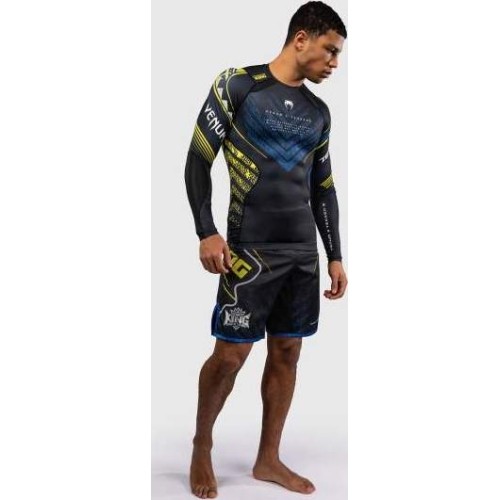Rashguard z długim rękawem Venum x TEKKEN 8 King czarno-żółty