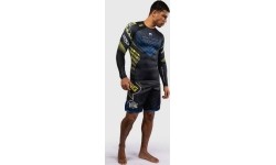 Rashguard z długim rękawem Venum x TEKKEN 8 King czarno-żółty
