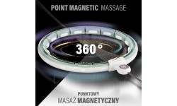 Magnetyczne koło hula-hop HMS HHM15 z obciążnikiem i licznikiem, zielone