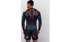 Koszulka rashguard z długim rękawem Venum x TEKKEN 8 Yoshimitsu, czarno-pomarańczowa