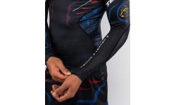 Koszulka rashguard z długim rękawem Venum x TEKKEN 8 Yoshimitsu, czarno-pomarańczowa