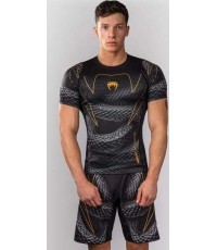 Venum Matupa rashguard z krótkim rękawem – Black/Grey/Gold