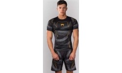 Venum Matupa rashguard z krótkim rękawem – Black/Grey/Gold