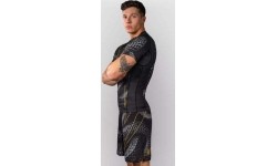 Venum Matupa rashguard z krótkim rękawem – Black/Grey/Gold