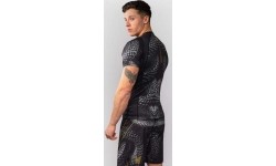 Venum Matupa rashguard z krótkim rękawem – Black/Grey/Gold