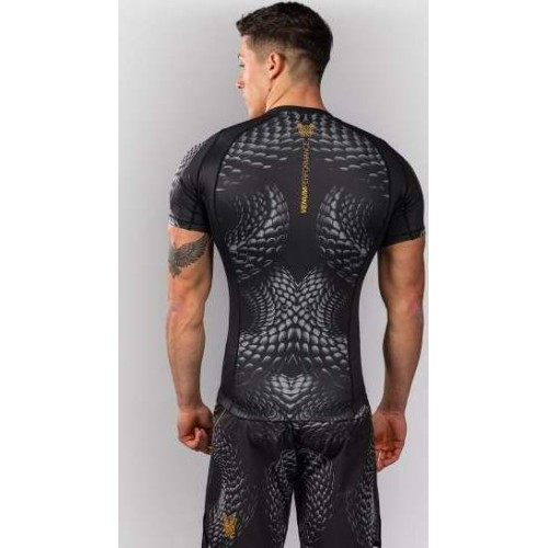 Venum Matupa rashguard z krótkim rękawem – Black/Grey/Gold