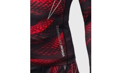 Rashguard Venum Matupa z długim rękawem – czarny/czerwony/srebrny
