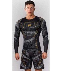 Rashguard z długim rękawem Venum Matupa, czarny/szary/złoty