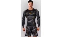 Rashguard z długim rękawem Venum Matupa, czarny/szary/złoty