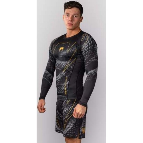 Rashguard z długim rękawem Venum Matupa, czarny/szary/złoty