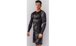 Rashguard z długim rękawem Venum Matupa, czarny/szary/złoty