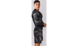 Rashguard z długim rękawem Venum Matupa, czarny/szary/złoty