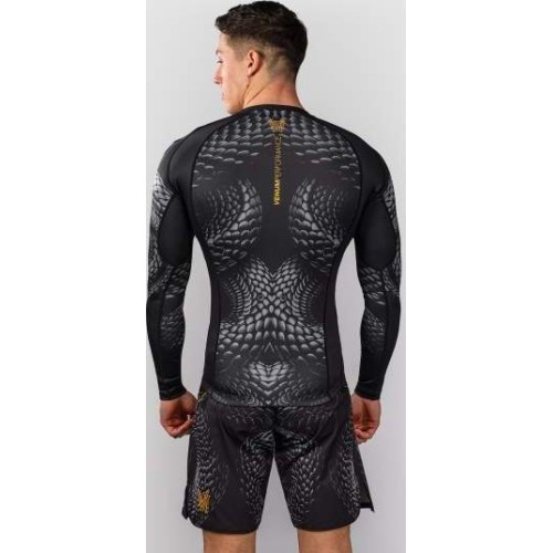 Rashguard z długim rękawem Venum Matupa, czarny/szary/złoty