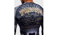 Koszulka rashguard Venum Wolf Atak z długim rękawem – czarny/szary