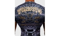 Rashguard z krótkim rękawem Venum Wolf Atak – czarno-szary
