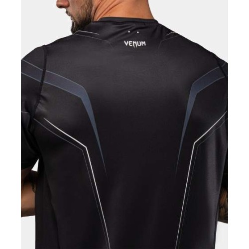 Koszulka Venum Streamline Dry-Tech, czarno-biała
