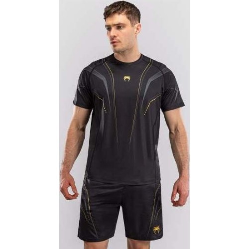 Koszulka Venum Streamline Dry-Tech, czarno-złota