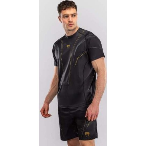 Koszulka Venum Streamline Dry-Tech, czarno-złota