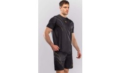 Koszulka Venum Streamline Dry-Tech, czarno-złota