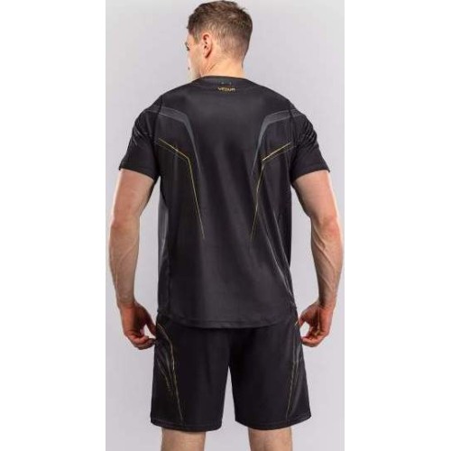 Koszulka Venum Streamline Dry-Tech, czarno-złota