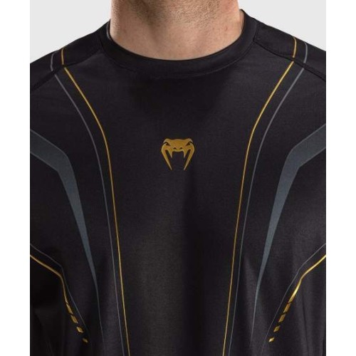 Koszulka Venum Streamline Dry-Tech, czarno-złota