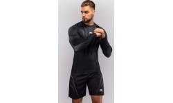 Koszulka rashguard Venum Streamline z długim rękawem, czarno-biała