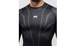 Koszulka rashguard Venum Streamline z długim rękawem, czarno-biała