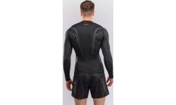 Koszulka do pływania z długim rękawem Venum Streamline, czarno-złota