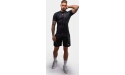 Rashguard Venum Streamline z krótkim rękawem – czarno-biały