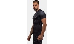 Rashguard Venum Streamline z krótkim rękawem – czarno-biały