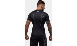 Rashguard Venum Streamline z krótkim rękawem – czarno-biały