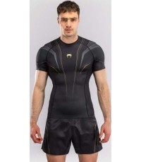 Rashguard z krótkim rękawem Venum Streamline – czarny/złoty