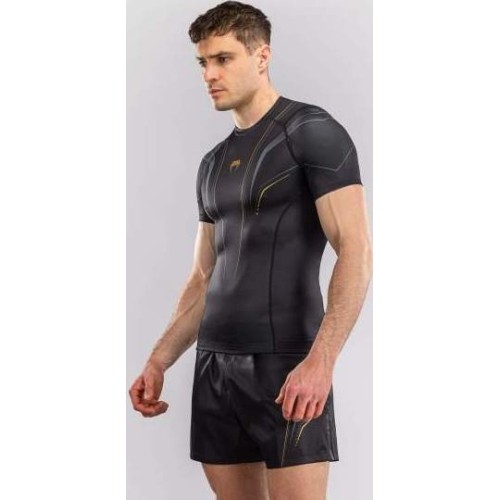 Rashguard z krótkim rękawem Venum Streamline – czarny/złoty