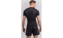 Rashguard z krótkim rękawem Venum Streamline – czarny/złoty