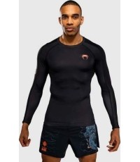Rashguard z długim rękawem Venum Thunder Dragon - Black/Grey/Copper