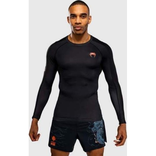 Rashguard z długim rękawem Venum Thunder Dragon - Black/Grey/Copper