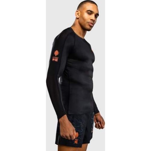 Rashguard z długim rękawem Venum Thunder Dragon - Black/Grey/Copper