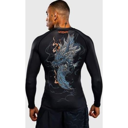 Rashguard z długim rękawem Venum Thunder Dragon - Black/Grey/Copper