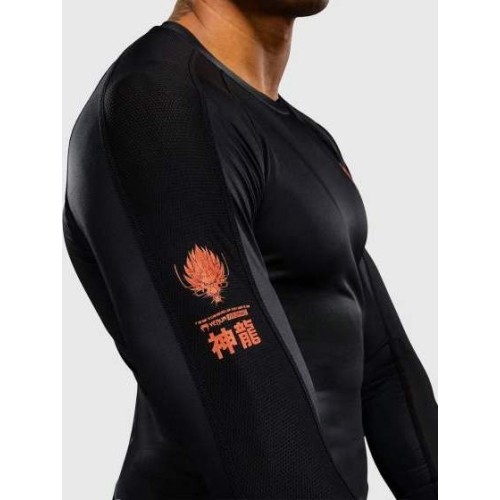 Rashguard z długim rękawem Venum Thunder Dragon - Black/Grey/Copper