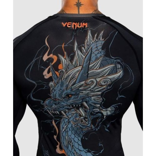 Rashguard z długim rękawem Venum Thunder Dragon - Black/Grey/Copper