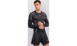 Rashguard Venum Stealth z długim rękawem, czarno-biały
