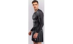 Rashguard Venum Stealth z długim rękawem, czarno-biały