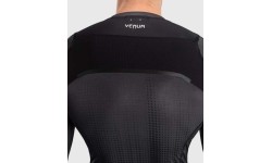 Rashguard Venum Stealth z długim rękawem, czarno-biały
