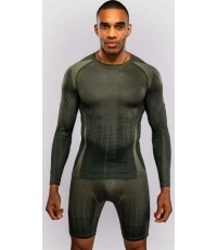 Koszulka kompresyjna z długim rękawem Venum Stealth – khaki/ciemnozielony