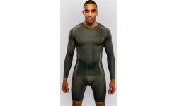 Koszulka kompresyjna z długim rękawem Venum Stealth – khaki/ciemnozielony