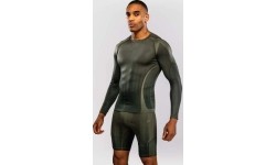 Koszulka kompresyjna z długim rękawem Venum Stealth – khaki/ciemnozielony