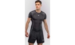 Rashguard z krótkim rękawem Venum Stealth, czarno-biały