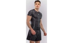 Rashguard z krótkim rękawem Venum Stealth, czarno-biały
