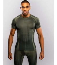 Koszulka rashguard z krótkim rękawem Venum Stealth – khaki/ciemna zieleń